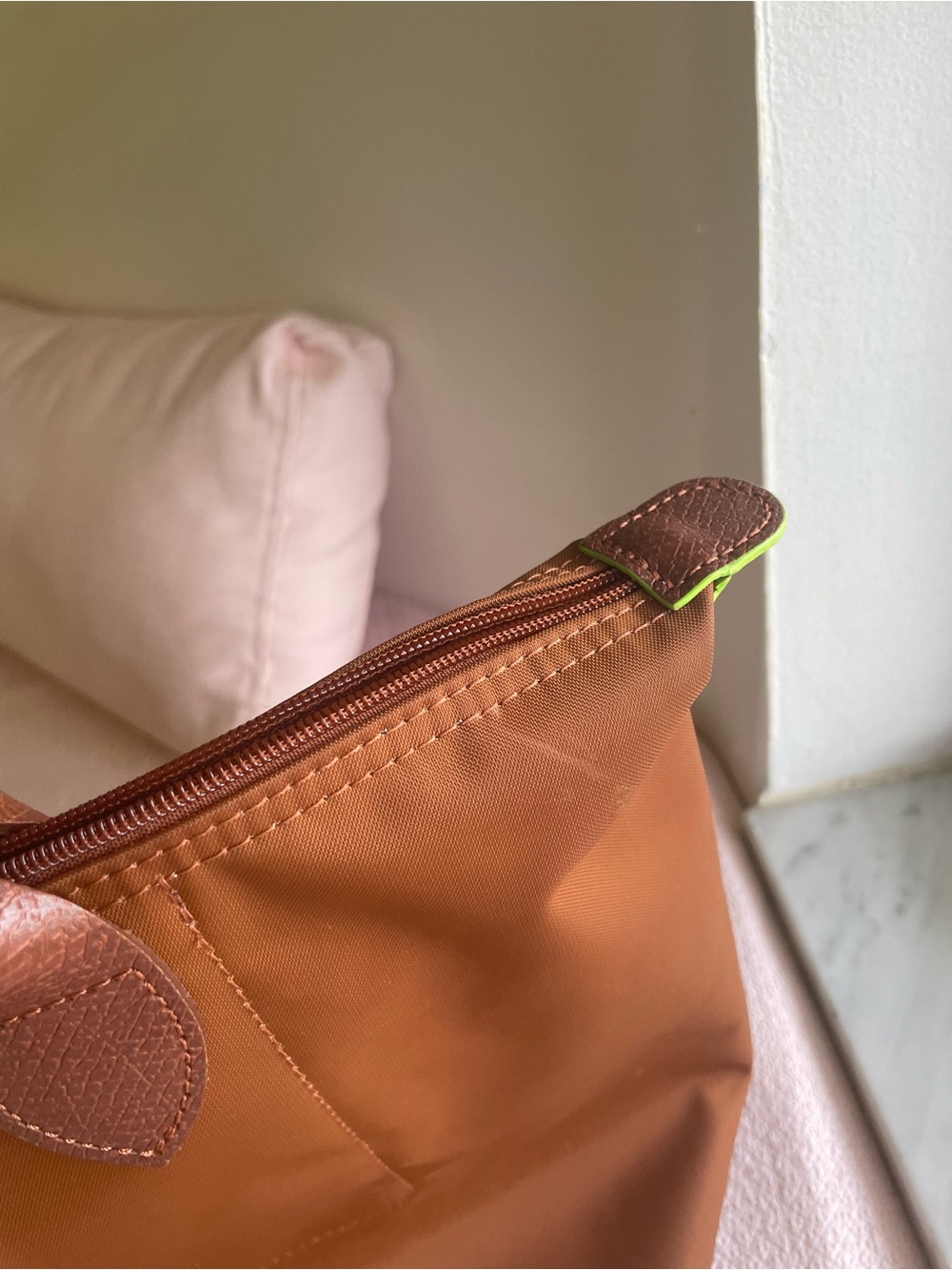 Longchamp Congac Leather-Trim Tote Bag - Picture 8 of 16